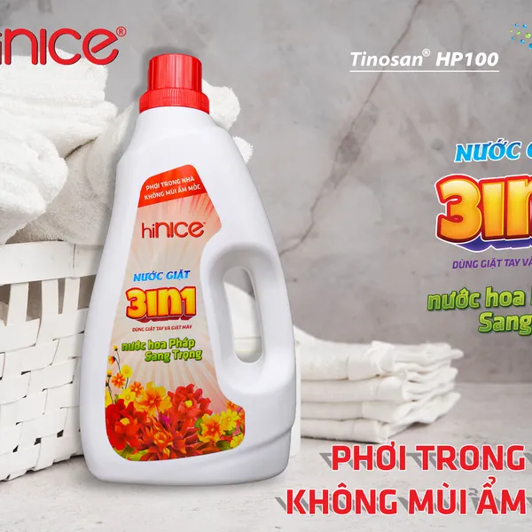 NƯỚC GIẶT 3 IN 1 hiNICE HƯƠNG THƠM SANG TRỌNG 2,4 KG