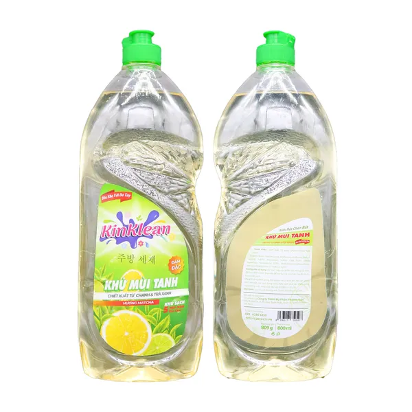 NƯỚC RỬA CHÉN KINKLEAN HƯƠNG CHANH & TRÀ XANH 800ML