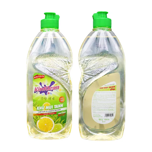 NƯỚC RỬA CHÉN KINKLEAN HƯƠNG CHANH VÀ TRÀ XANH 420ML