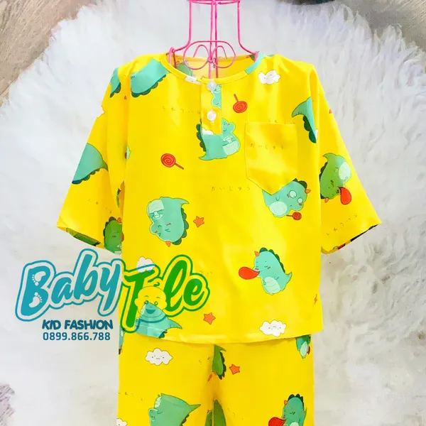COMBO 10 bộ ( 30-35 kg ) size 12 - Đồ bộ tole (ton) lanh trẻ em - bé trai dài