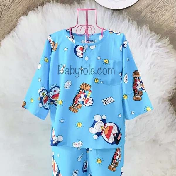 COMBO 10 bộ ( 12-15 kg ) size 5 - Đồ bộ tole (ton) lanh trẻ em - bé trai dài