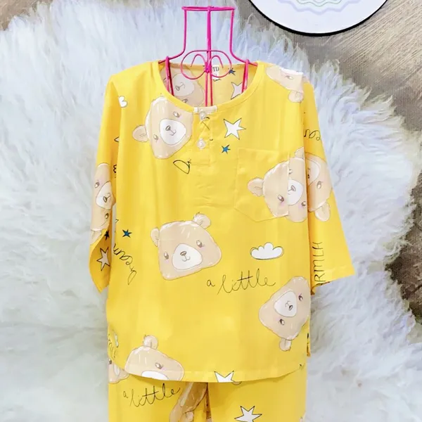 COMBO 10 bộ ( 12-15 kg ) size 5 - Đồ bộ tole (ton) lanh trẻ em - bé trai dài