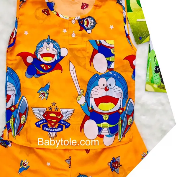 Đồ bộ Tole (ton) lanh bé trai sát nách