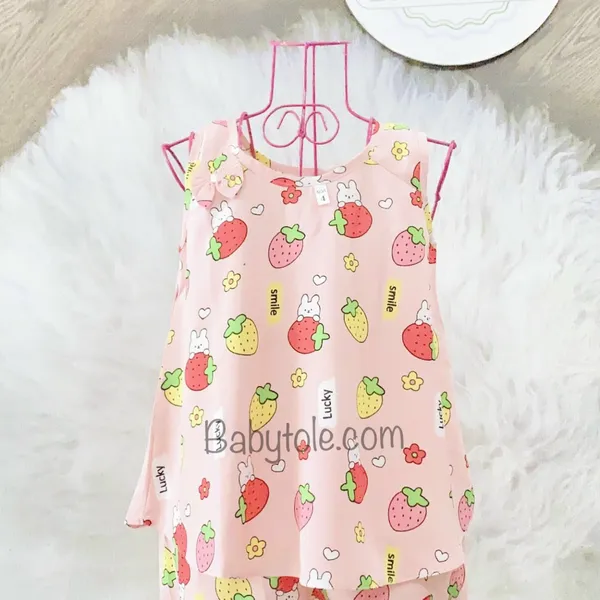 COMBO 10 bộ size 10 (23-25 kg) - Đồ bộ TOLE Bé Gái Xòe Sát Nách