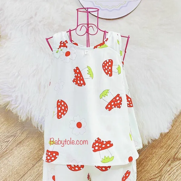 COMBO 10 bộ size 10 (23-25 kg) - Đồ bộ TOLE Bé Gái Xòe Sát Nách