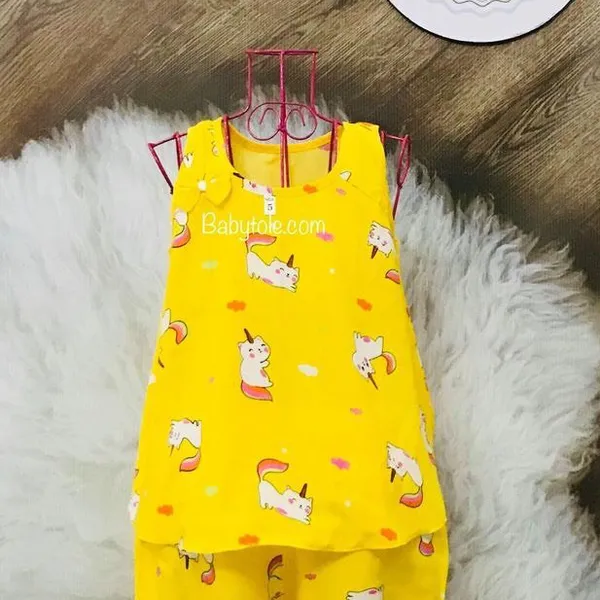 COMBO 10 bộ size 4 (9-12 kg) -  đồ bộ tole bé gái xòe sát nách
