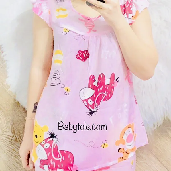 Đồ bộ tole lanh người lớn lửng size 1,0,00 (58kg - 80kg)