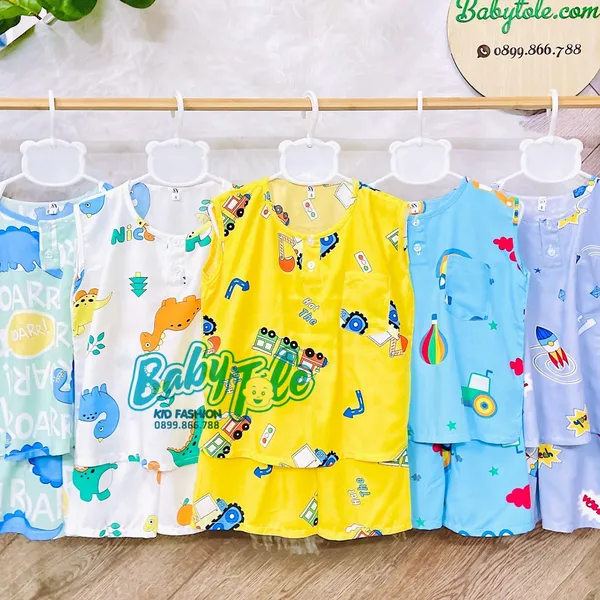 COMBO 10  ( 40-45 kg ) size 14 -  đồ tole sát nách quần đùi bé trai