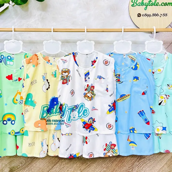 COMBO 10  ( 40-45 kg ) size 14 -  đồ tole sát nách quần đùi bé trai