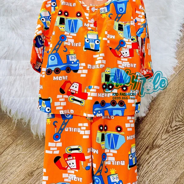 COMBO 10 bộ (15-18kg) size 6 - đồ bộ tole (ton) lanh trẻ em - bé trai dài