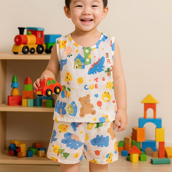 COMBO 10  ( 40-45 kg ) size 14 -  đồ tole sát nách quần đùi bé trai