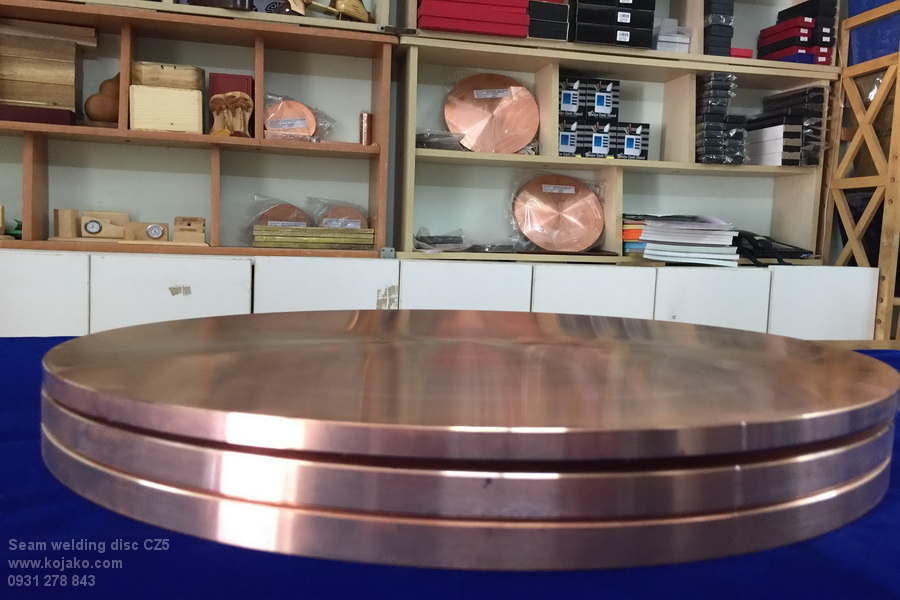 Đĩa hàn lăn Đồng hợp kim crom CZ5 Nhật bản Đĩa hàn lăn Đồng hợp kim crom CZ5 Nhật bản