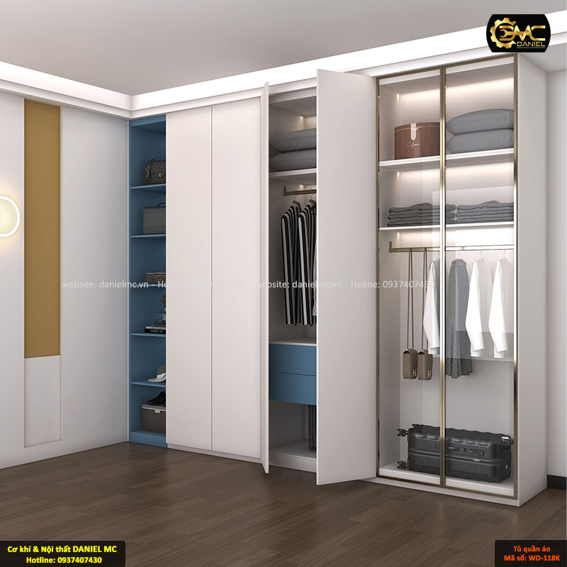 Tủ quần áo cánh kính WD-118K Tủ quần áo cánh kính WD-118K