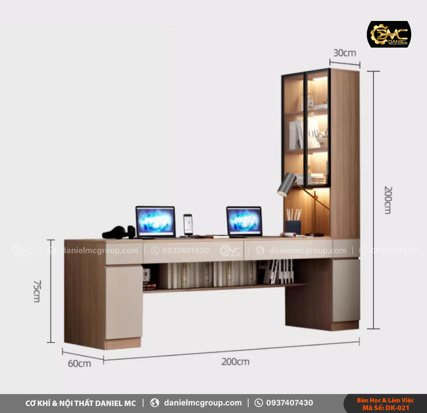 Bàn học & bàn làm việc DK-021 Bàn học & bàn làm việc DK-021