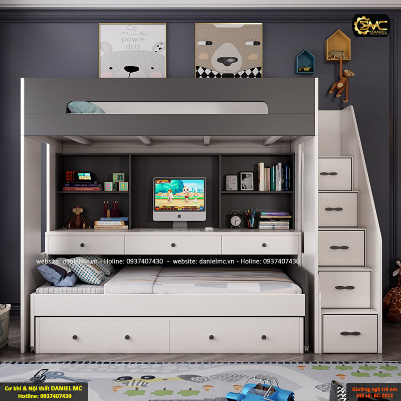 Giường ngủ trẻ em BC-2012 Giường ngủ trẻ em BC-2012