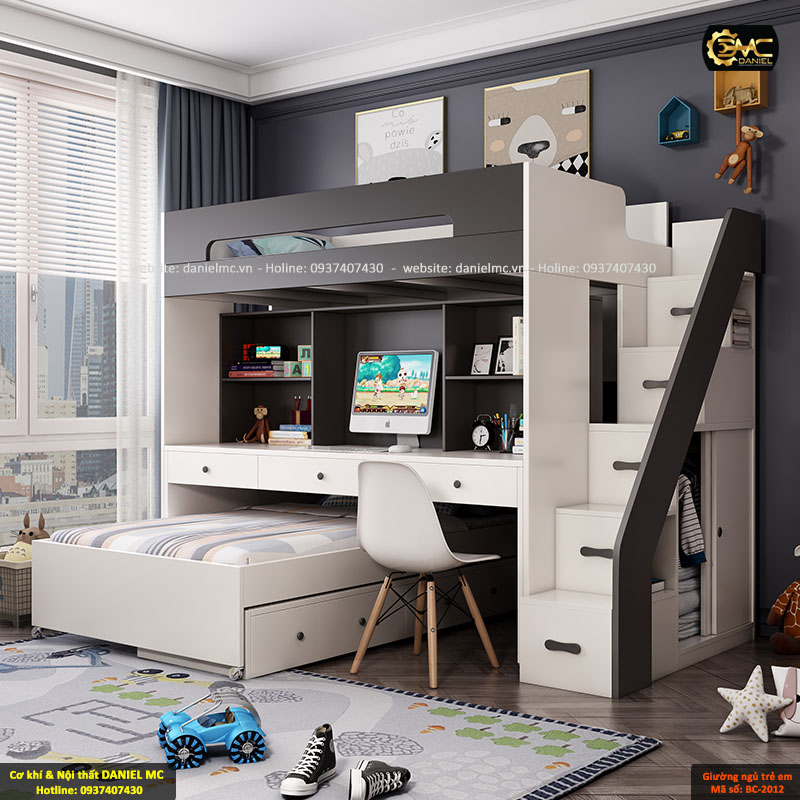 Giường ngủ trẻ em BC-2012 Giường ngủ trẻ em BC-2012