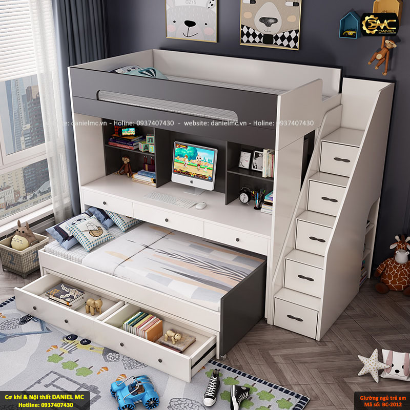 Giường ngủ trẻ em BC-2012 Giường ngủ trẻ em BC-2012