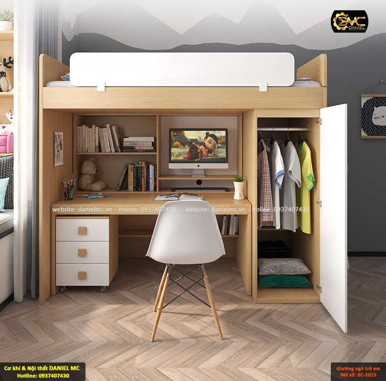 Giường ngủ trẻ em BC-2015 Giường ngủ trẻ em BC-2015