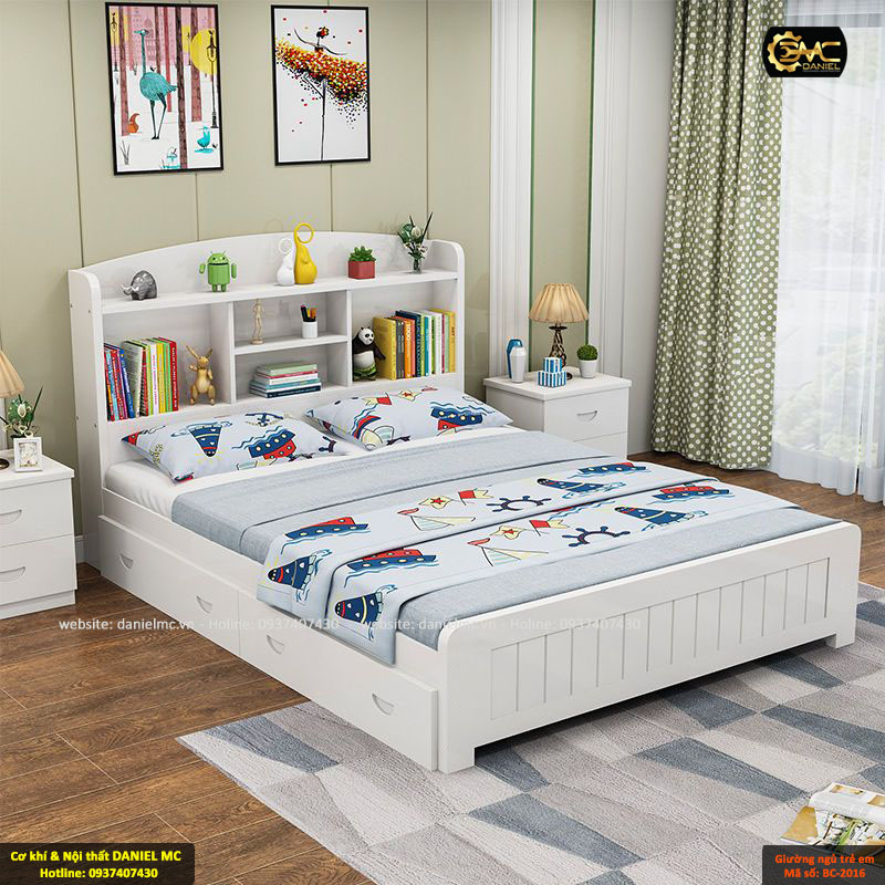 Giường ngủ trẻ em BC-2016 Giường ngủ trẻ em BC-2016