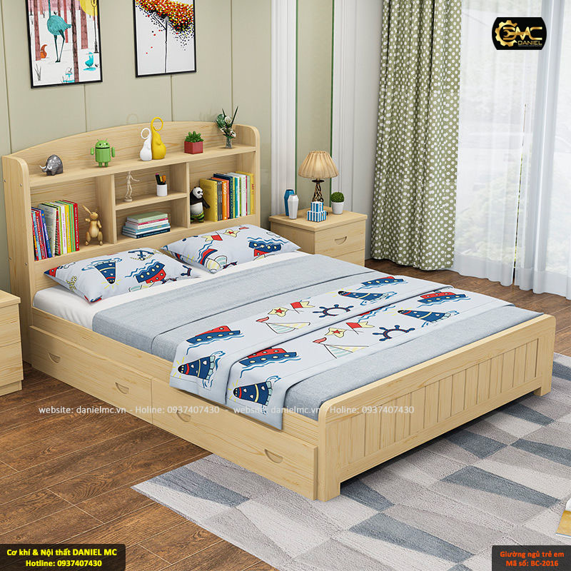 Giường ngủ trẻ em BC-2016 Giường ngủ trẻ em BC-2016