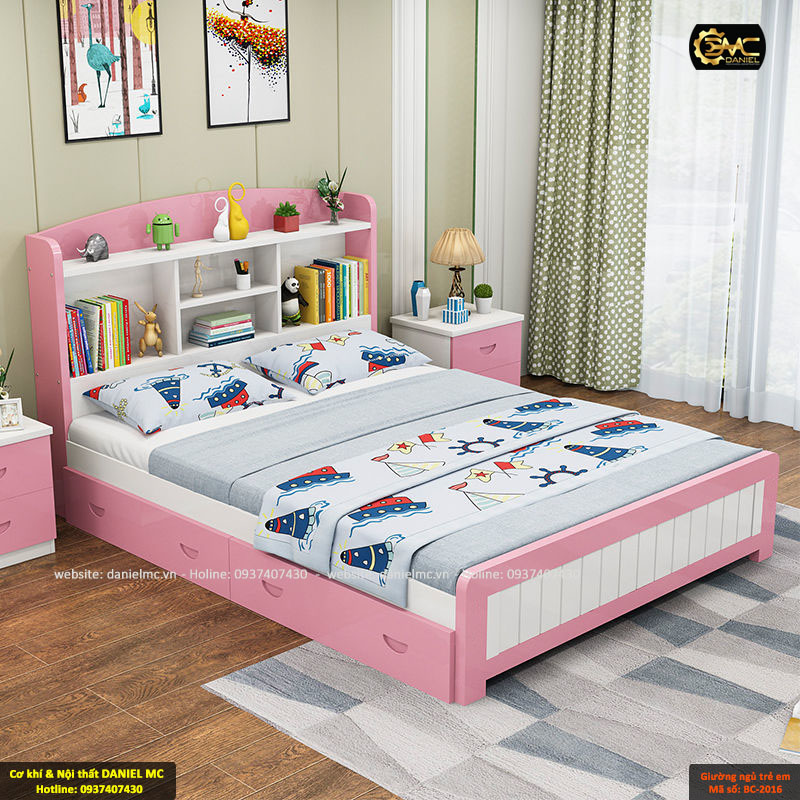 Giường ngủ trẻ em BC-2016 Giường ngủ trẻ em BC-2016