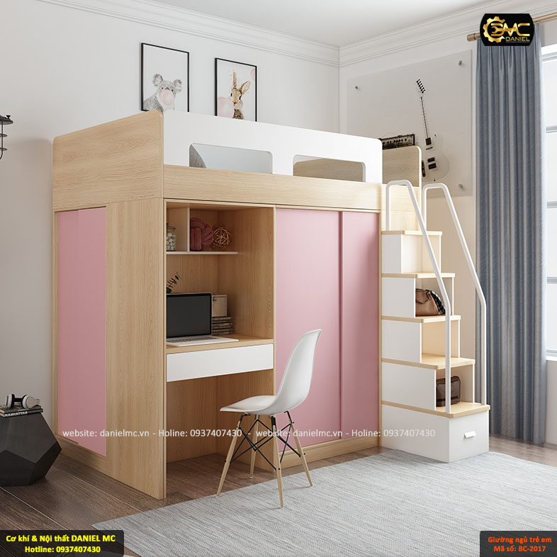Giường ngủ trẻ em BC-2017 Giường ngủ trẻ em BC-2017