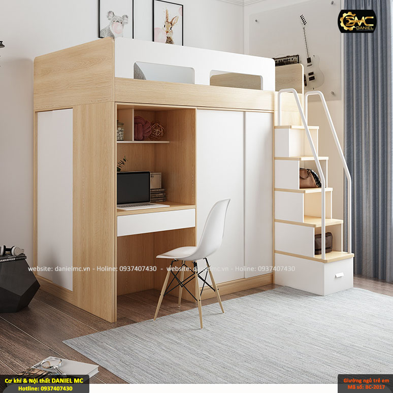 Giường ngủ trẻ em BC-2017 Giường ngủ trẻ em BC-2017