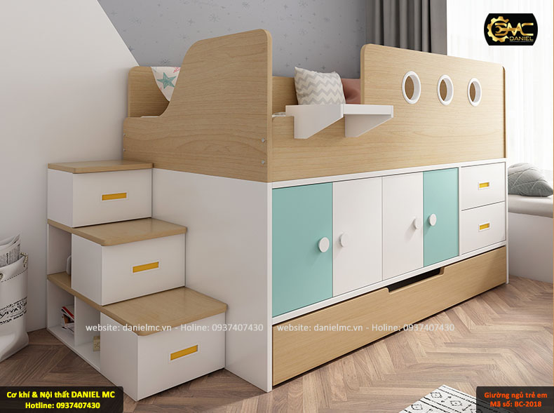 Giường ngủ trẻ em BC-2018 Giường ngủ trẻ em BC-2018