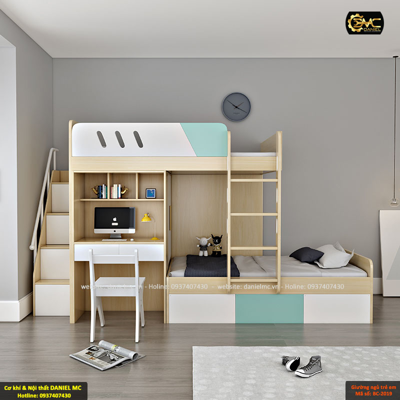Giường ngủ trẻ em BC-2019 Giường ngủ trẻ em BC-2019