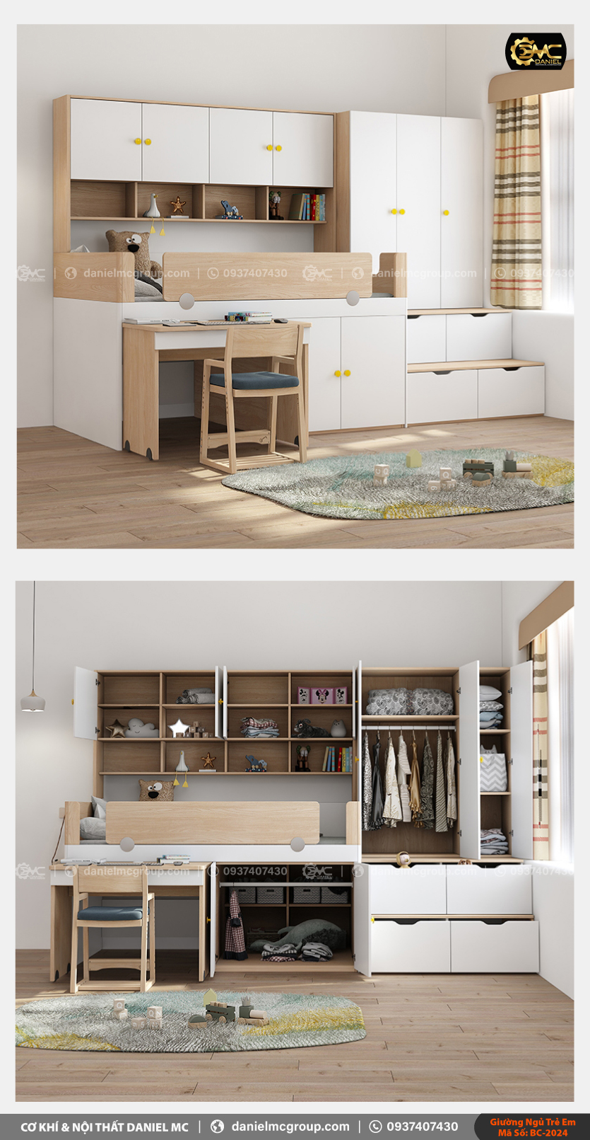 Giường ngủ trẻ em BC-2024 Giường ngủ trẻ em BC-2024