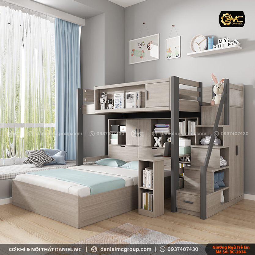 Giường ngủ trẻ em BC-2034 Giường ngủ trẻ em BC-2034