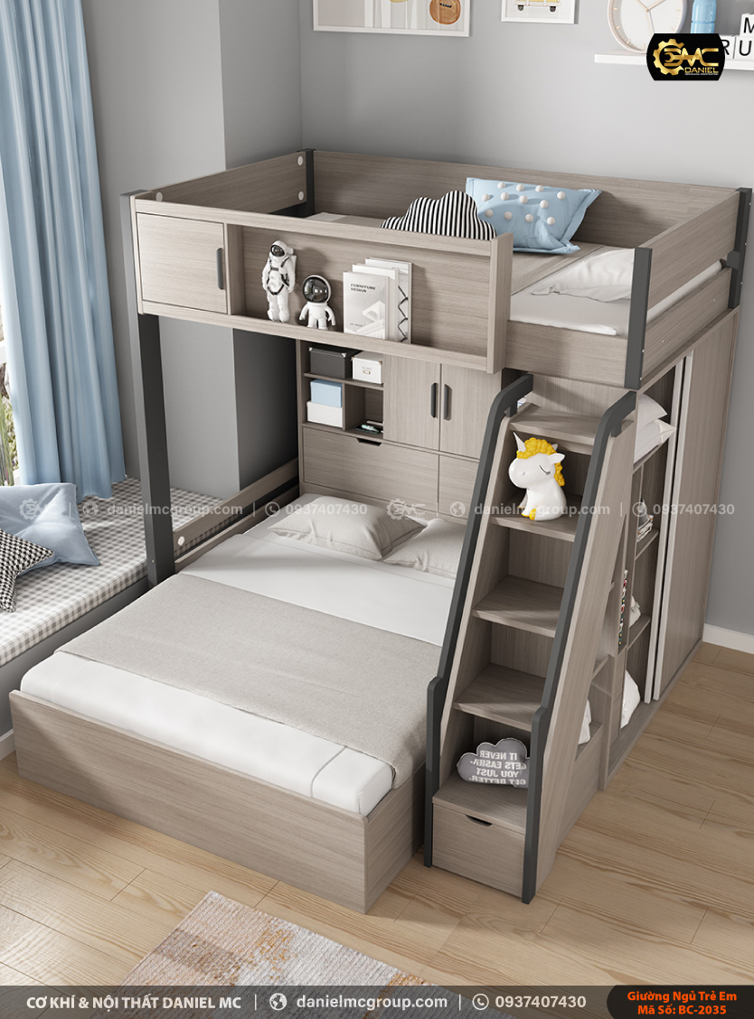 Giường ngủ trẻ em BC-2035 Giường ngủ trẻ em BC-2035