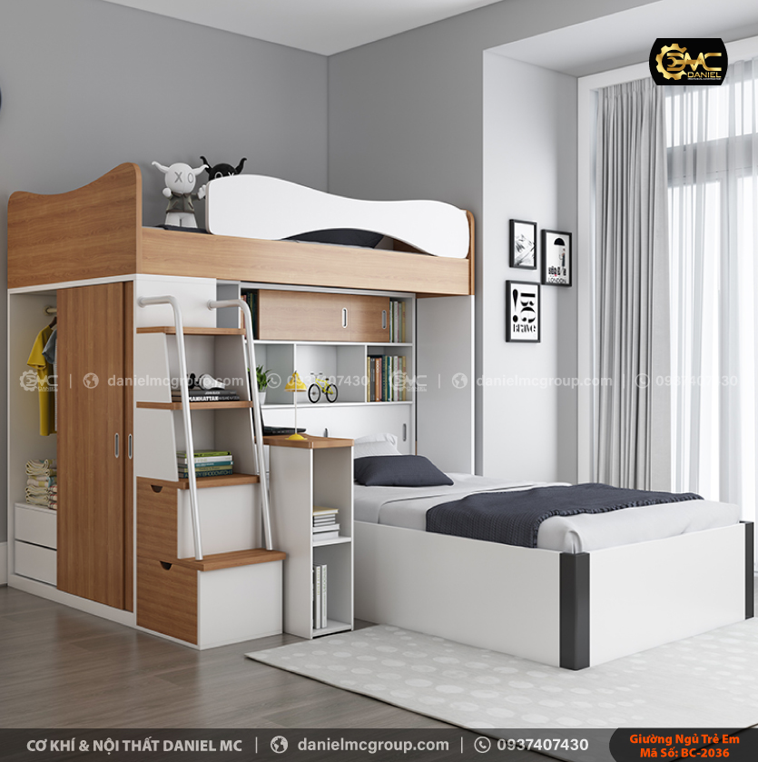 Giường ngủ trẻ em BC-2036 Giường ngủ trẻ em BC-2036