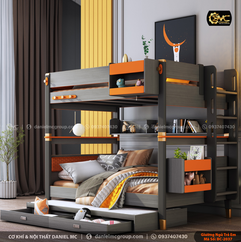 Giường ngủ trẻ em BC-2037 Giường ngủ trẻ em BC-2037