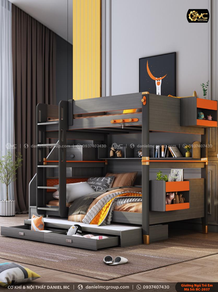 Giường ngủ trẻ em BC-2037 Giường ngủ trẻ em BC-2037