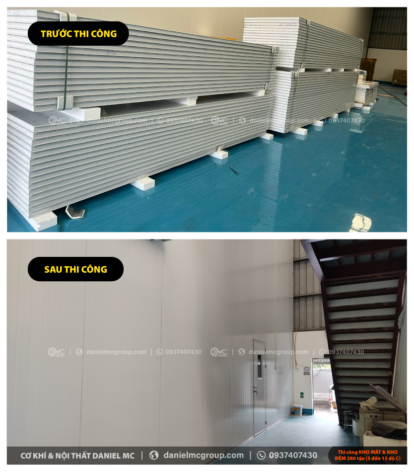 Thiết kế thi công KHO MÁT nhiệt độ từ -20 đến -30 độ C; thi công KHO ĐỆM nhiệt độ từ 5 đến 15 độ C. Thiết kế thi công KHO MÁT nhiệt độ từ -20 đến -30 độ C; thi công KHO ĐỆM nhiệt độ từ 5 đến 15 độ C.