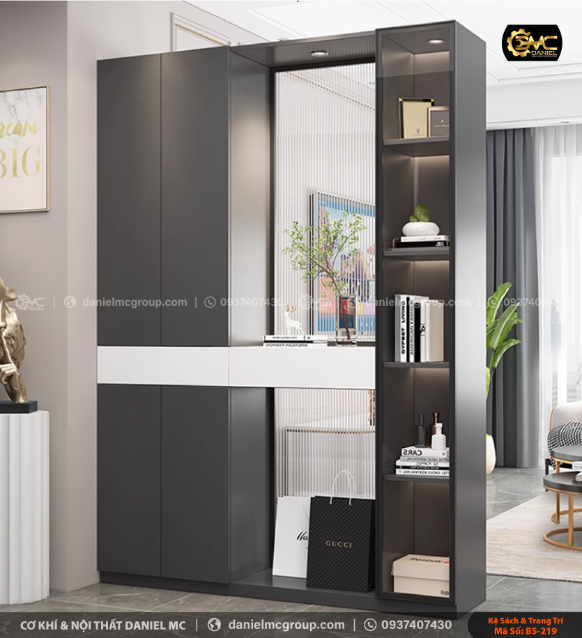 Tủ sách cánh kính BS-219 Tủ sách cánh kính BS-219