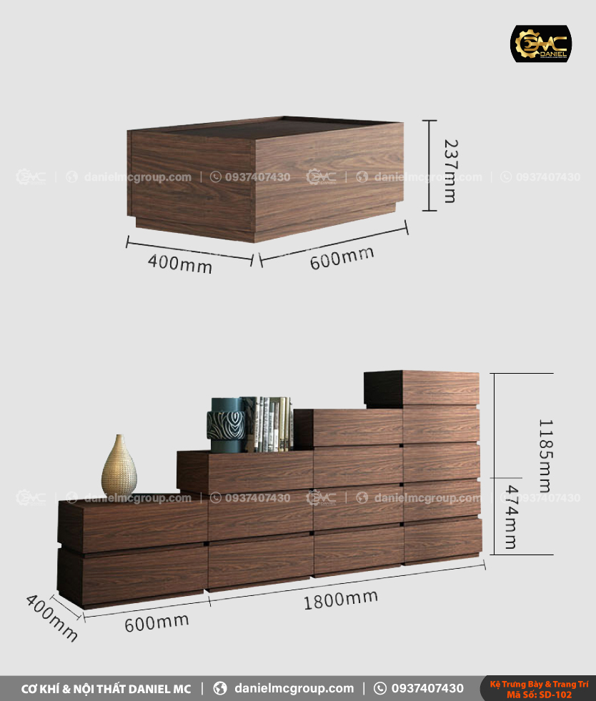 Tủ trang trí SD-102 Tủ trang trí SD-102