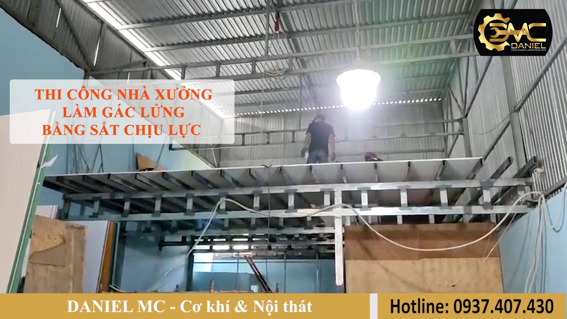 Thi công nhà xưởng và làm gác lửng bằng tấm cemboard - Quận 12 Thi công nhà xưởng và làm gác lửng bằng tấm cemboard - Quận 12