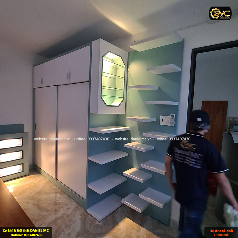 Sản xuất thi công bàn học sinh và bàn làm việc cho nhà anh Hùng - Quận 1 Sản xuất thi công bàn học sinh và bàn làm việc cho nhà anh Hùng - Quận 1