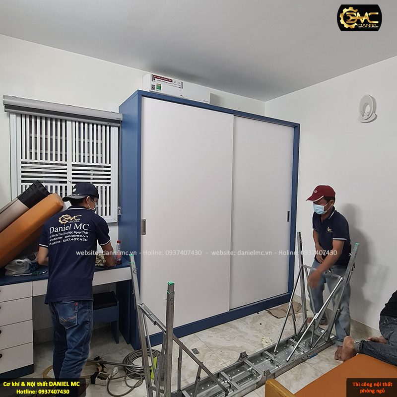 Thiết kế 3D và thi công nội thất phòng ngủ cho nhà chị Trang - Phú Nhuận Thiết kế 3D và thi công nội thất phòng ngủ cho nhà chị Trang - Phú Nhuận