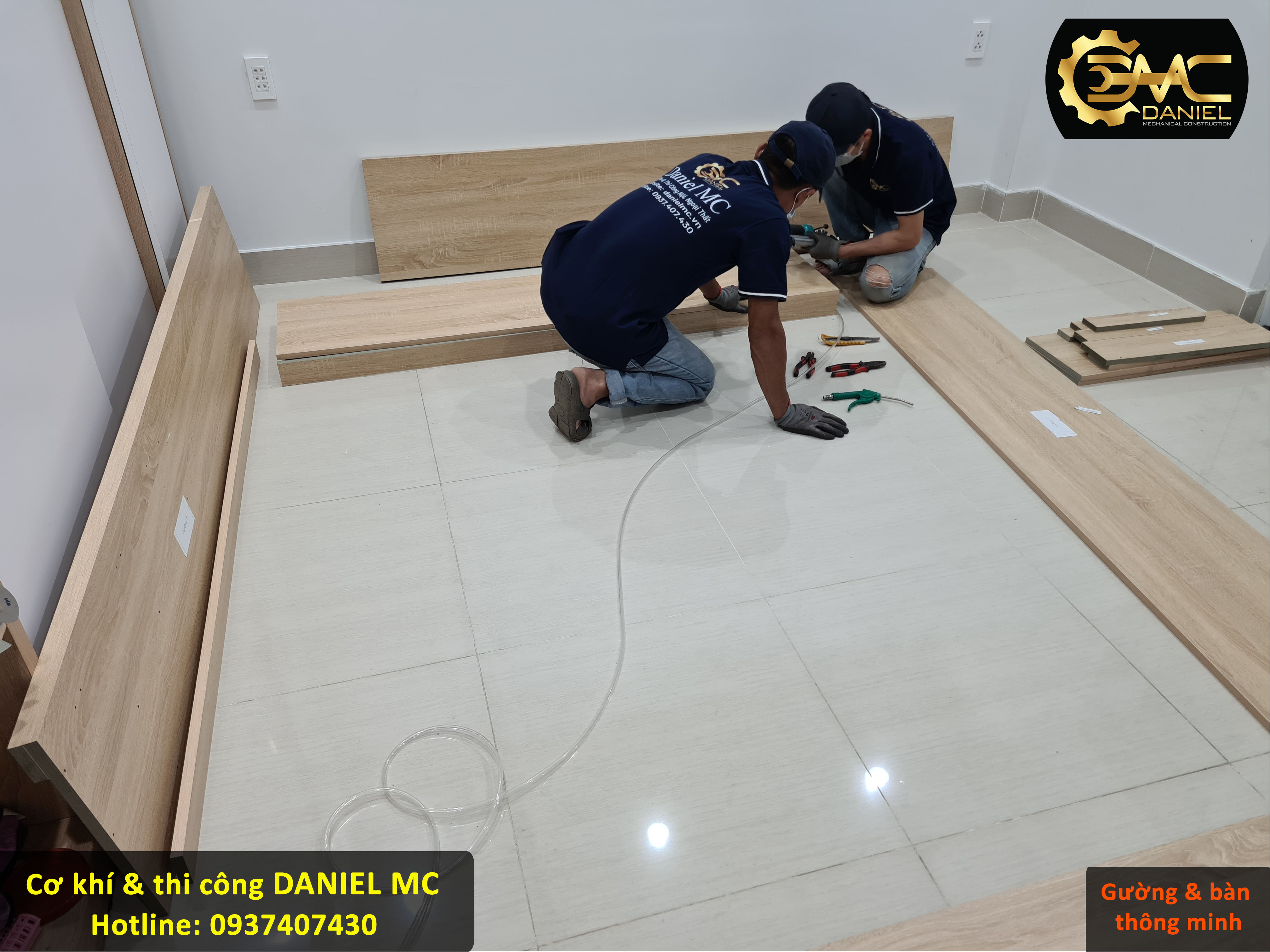 Thi công giường thông mình cho nhà Anh Mỹ - Bình Dương Thi công giường thông mình cho nhà Anh Mỹ - Bình Dương