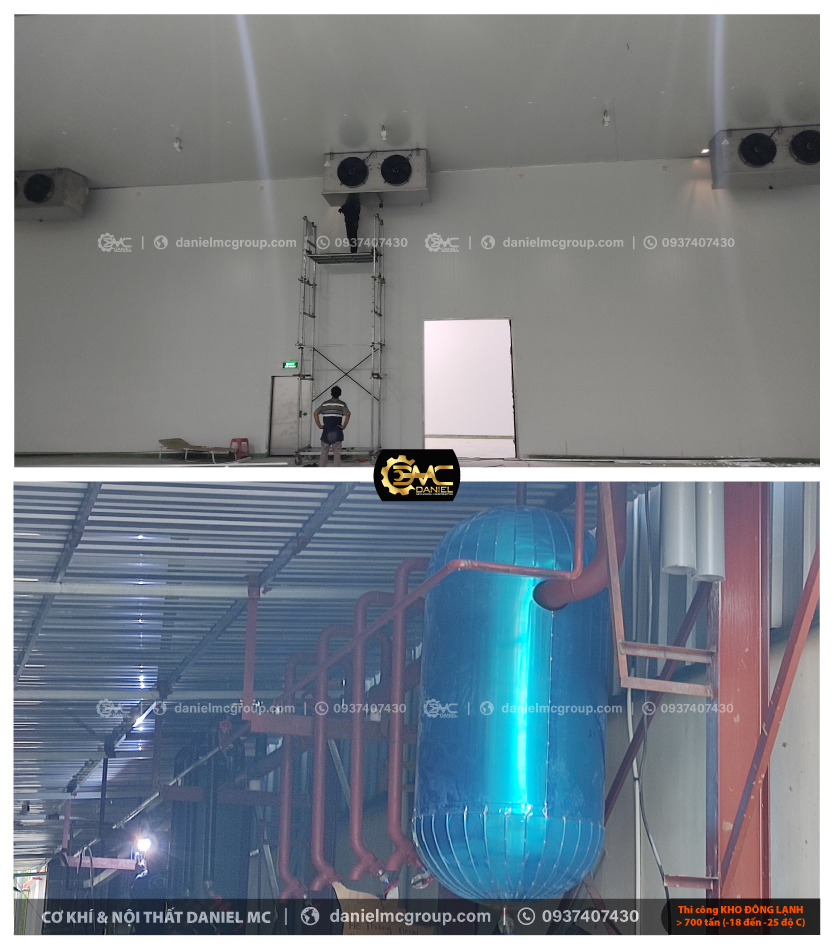 Thiết kế thi công kho lạnh 700 tấn, nhiệt độ -18 đến -25 độ C Thiết kế thi công kho lạnh 700 tấn, nhiệt độ -18 đến -25 độ C