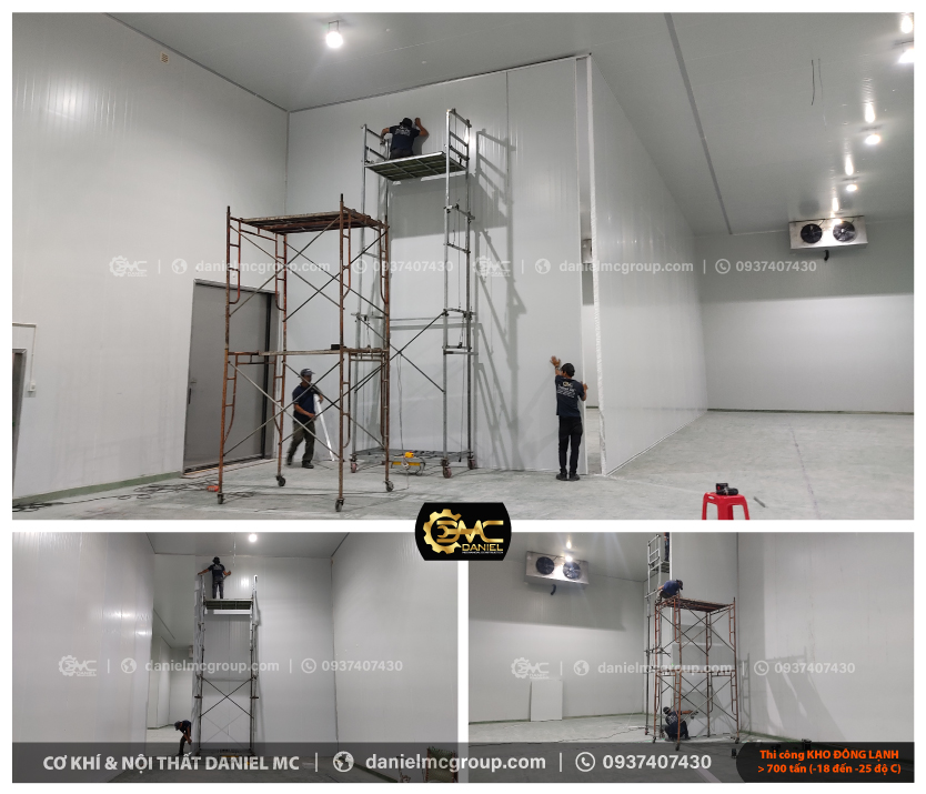 Thiết kế thi công kho lạnh 700 tấn, nhiệt độ -18 đến -25 độ C Thiết kế thi công kho lạnh 700 tấn, nhiệt độ -18 đến -25 độ C