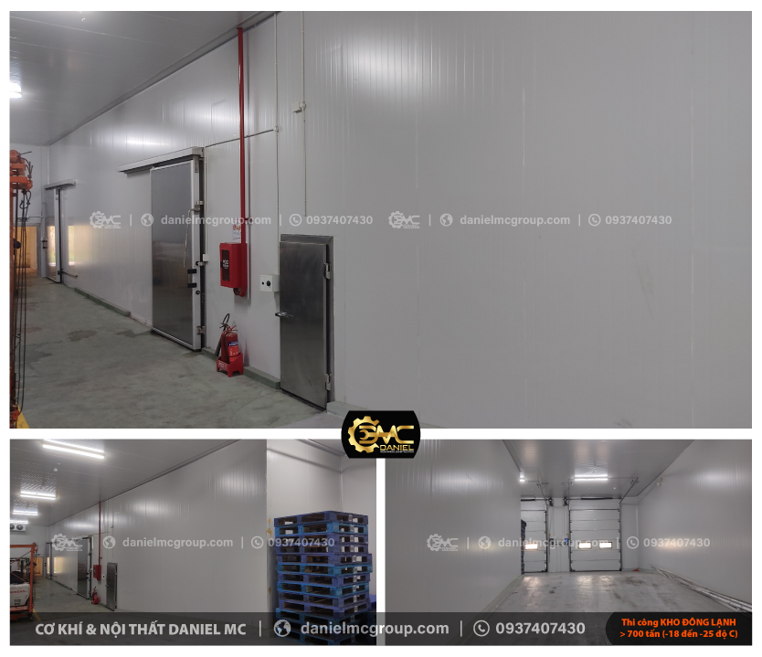 Thiết kế thi công kho lạnh 700 tấn, nhiệt độ -18 đến -25 độ C Thiết kế thi công kho lạnh 700 tấn, nhiệt độ -18 đến -25 độ C