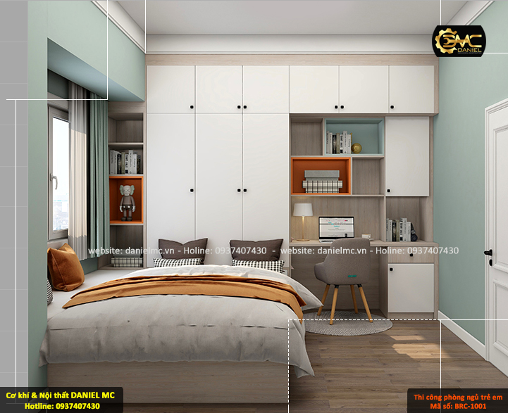 Phòng ngủ trẻ em BRC-1001 Phòng ngủ trẻ em BRC-1001
