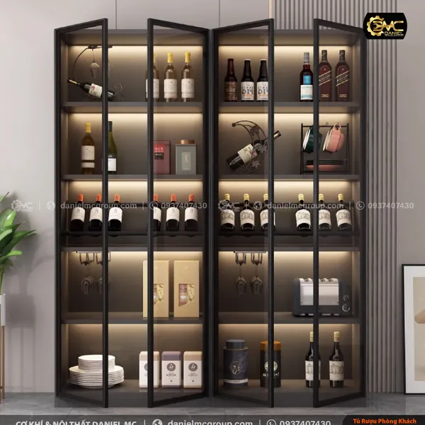 Tủ rượu cánh kính CW-212