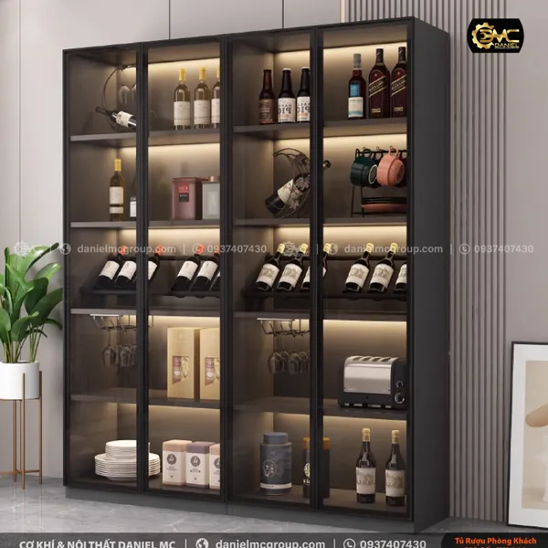 Tủ rượu cánh kính CW-212