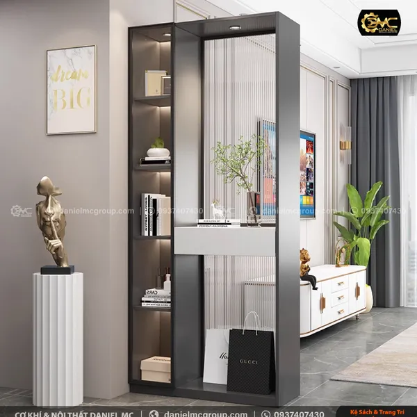 Tủ sách cánh kính BS-219