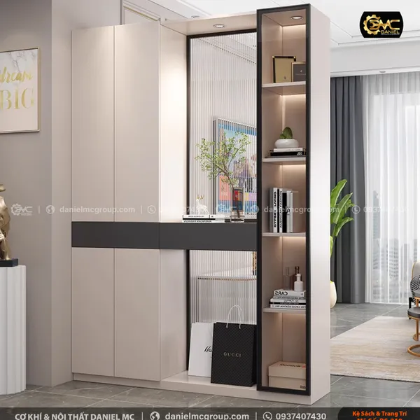 Tủ sách cánh kính BS-219